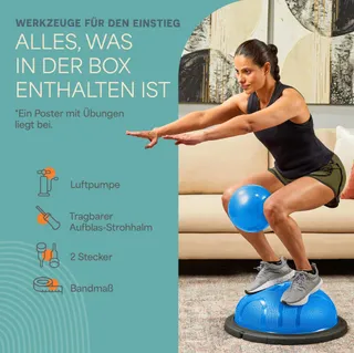 LIFEPRO Balanstrainer Halve Bal Stabilisatie Fitness — miniatuur 2