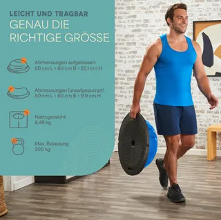 LIFEPRO Balanstrainer Halve Bal Stabilisatie Fitness — miniatuur 3