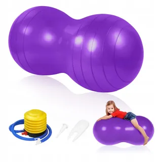 FLINTRONIC Yoga Pindabal 90x45cm Kinderen met Pomp Paars — miniatuur 1