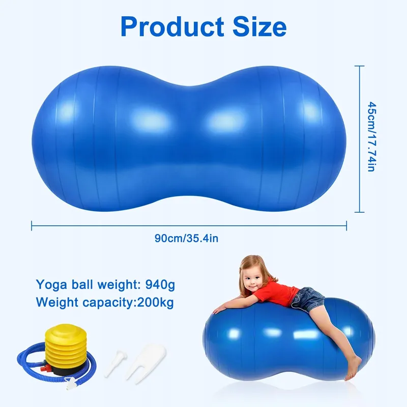 FLINTRONIC Yoga Pindabal 90x45cm Kinderen met Pomp Paars — foto 2