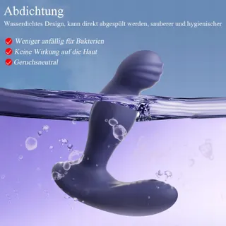 BDSMYEE Anale Vibrator Afstandsbediening 10 Standen 360° Rotatie — miniatuur 7