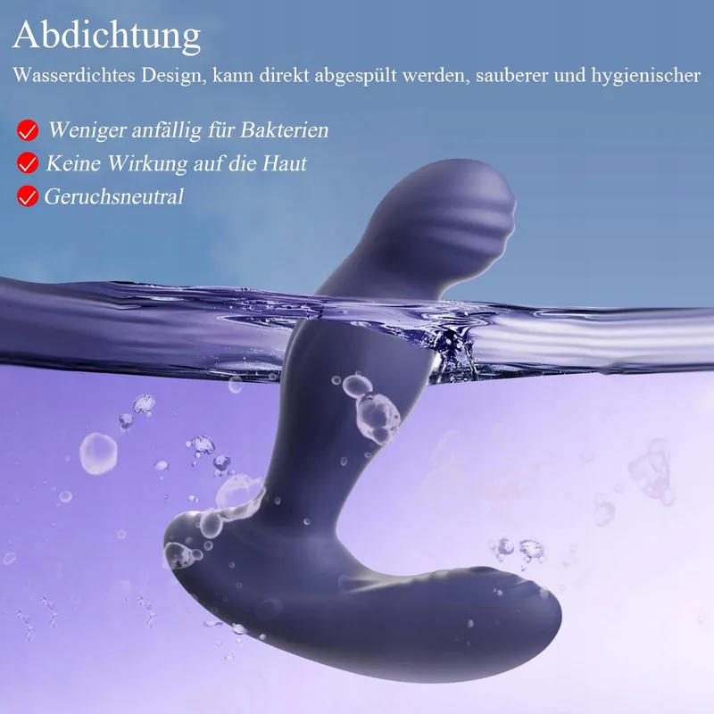 BDSMYEE Anale Vibrator Afstandsbediening 10 Standen 360° Rotatie — foto 7