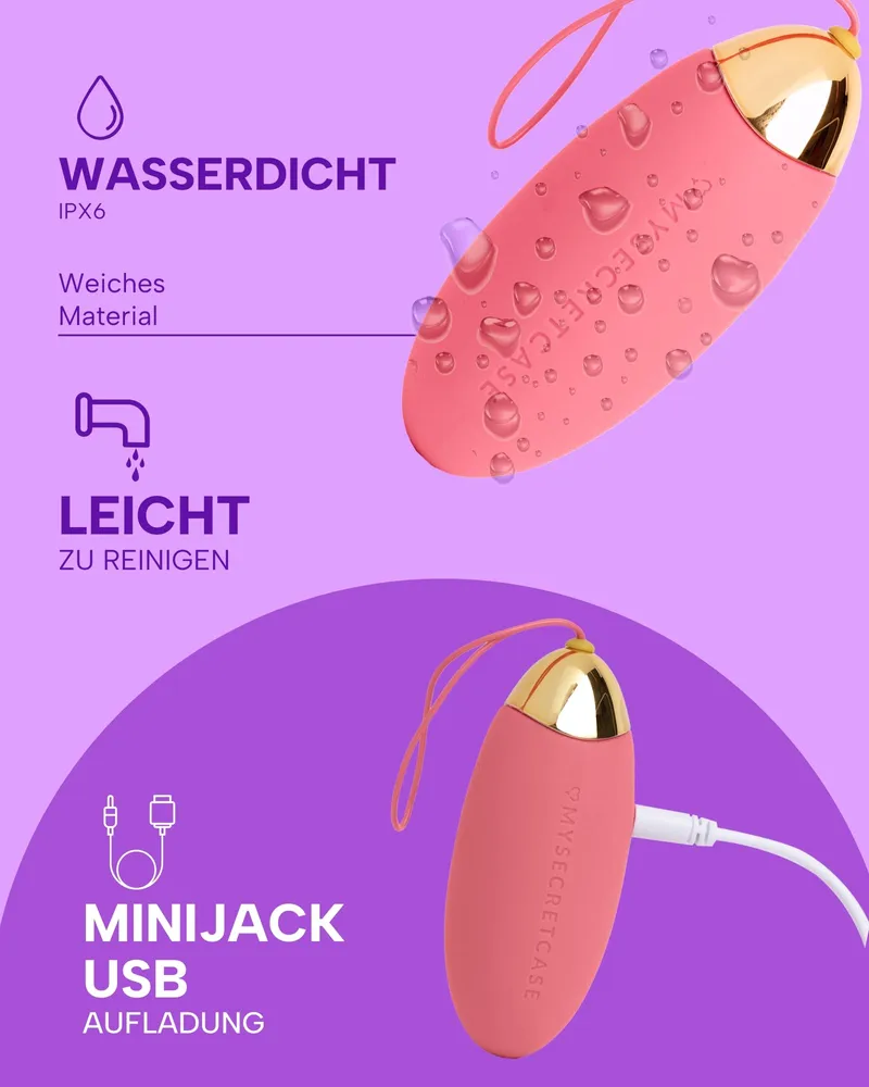 MYSECRETCASE Liefdesballen Vibrator 9 Standen Waterdicht — foto 4