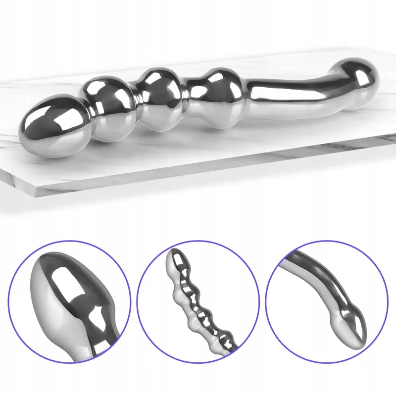 SXOVO Stalen Buttplug Dildo Metalen Kogels G-Punt Prostaatmassage — foto 2
