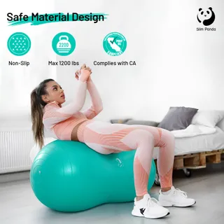 SLIM PANDA Pindabal Yoga Revalidatie 100x50cm Anti-burst — miniatuur 4