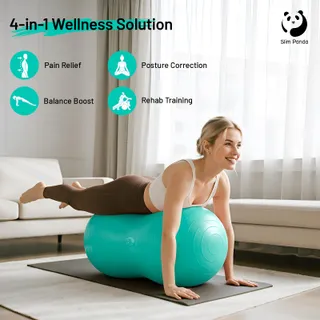 SLIM PANDA Pindabal Yoga Revalidatie 100x50cm Anti-burst — miniatuur 2