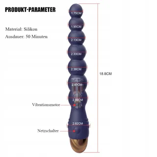 BDSMYEE Anale Vibrator 7 Kralen Prostaatstimulatie Voor Paren — miniatuur 2