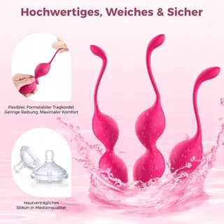 ALLMAY Geishaballen Kegeltraining Siliconen 3 Stuks Spiertraining — miniatuur 6