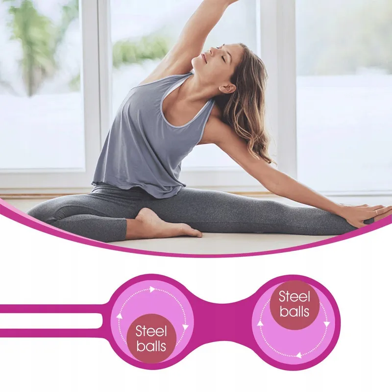 KEGELTRAINER voor Vrouwen met Ballen Bekkenbodemspieren Roze — foto 3
