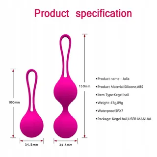 KEGELTRAINER voor Vrouwen met Ballen Bekkenbodemspieren Roze — miniatuur 2