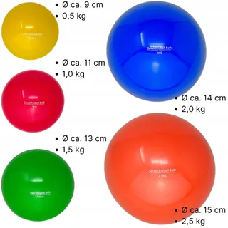 ATC HANDELS GMBH Gewichtsbal 1kg Yoga Pilates Revalidatie — miniatuur 4