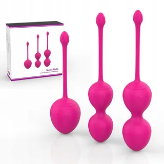 Kegel Set 3 Siliconen Trainingsballen Vrouwen Roze — miniatuur 1