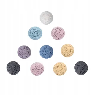 NBEADS Natuurlijke Lavaparels 15,5mm Aromatherapie Kettingen — miniatuur 1