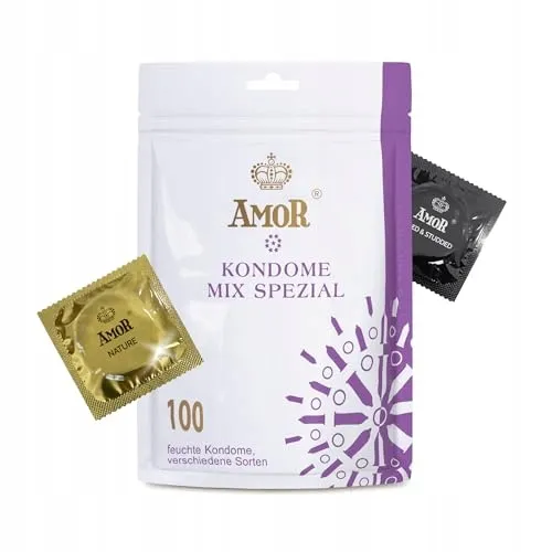 AMOR Premium Mix Special Condooms Proefpakket 53/54mm 100 Stuks — foto 1