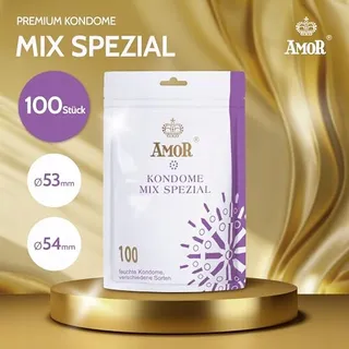 AMOR Premium Mix Special Condooms Proefpakket 53/54mm 100 Stuks — miniatuur 2