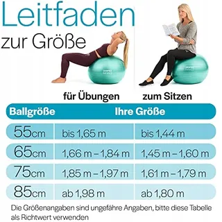 CORE BALANCE Gymnastiekbal Fitness Yoga Zwangerschap Pomp — miniatuur 5