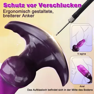 MONSTER Opblaasbare Fantasy Knot XXL Anale Dildo Mannen Vrouwen — miniatuur 4