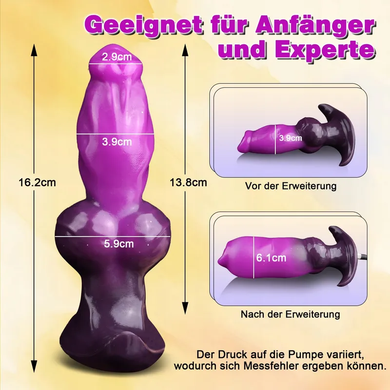 MONSTER Opblaasbare Fantasy Knot XXL Anale Dildo Mannen Vrouwen — foto 3