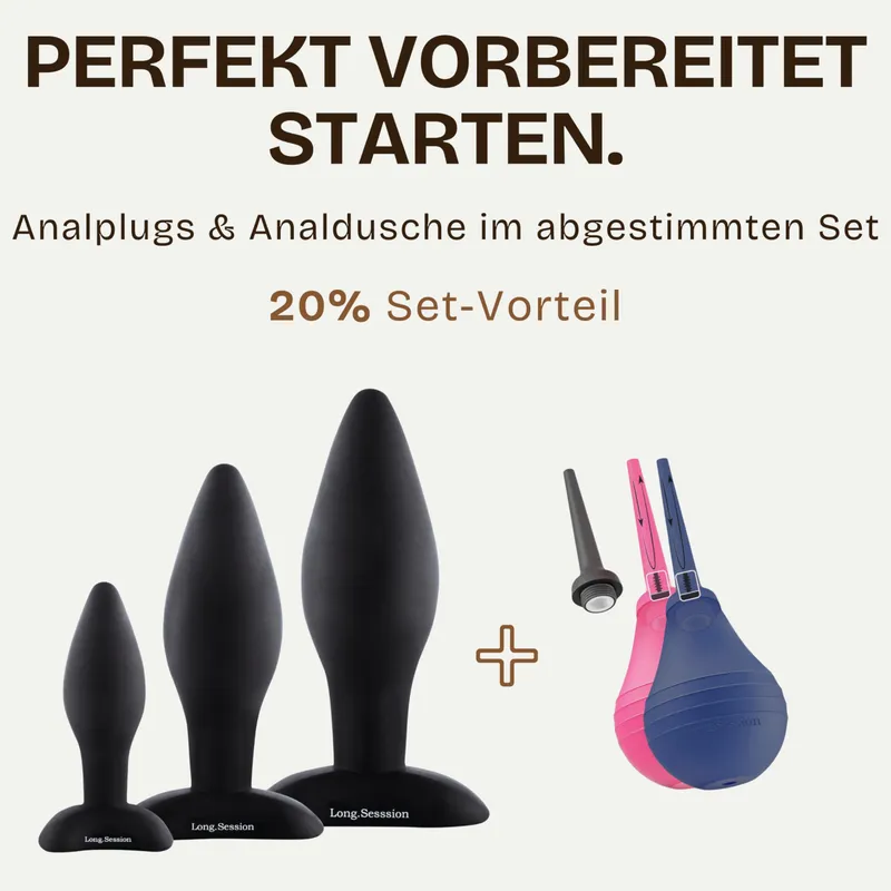 ANALPLUG Siliconen Set Vrouwen Mannen Drie Maten — foto 8