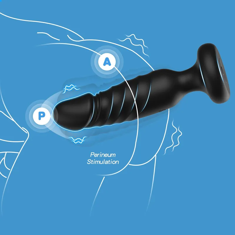 Siliconen Anale Vibrator Prostaat Afstandsbediening Mannen Vrouwen — foto 6