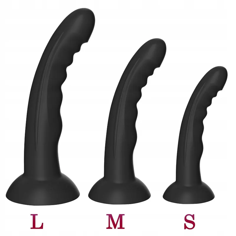 DILDOS Zwarte Anale Dildo Zuignap — foto 8
