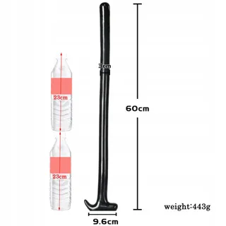 BDSMJOY Lange Anale Dildo 60cm Zwart Buttplug Koppels Vrouwen Mannen — miniatuur 2