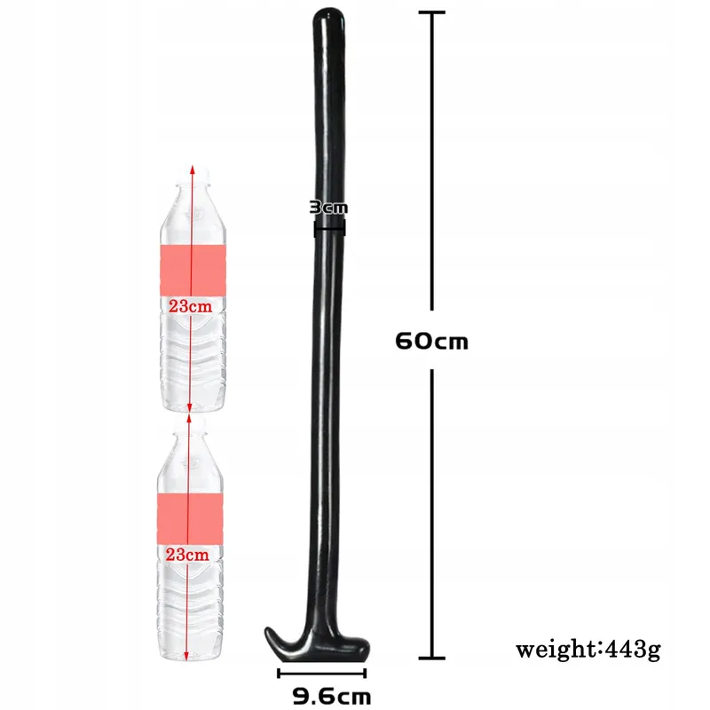 BDSMJOY Lange Anale Dildo 60cm Zwart Buttplug Koppels Vrouwen Mannen — foto 2