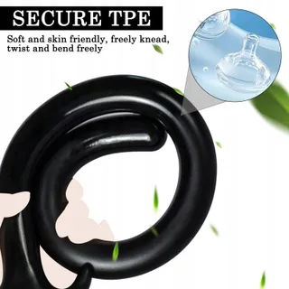 BDSMJOY Lange Anale Dildo 60cm Zwart Buttplug Koppels Vrouwen Mannen — miniatuur 3