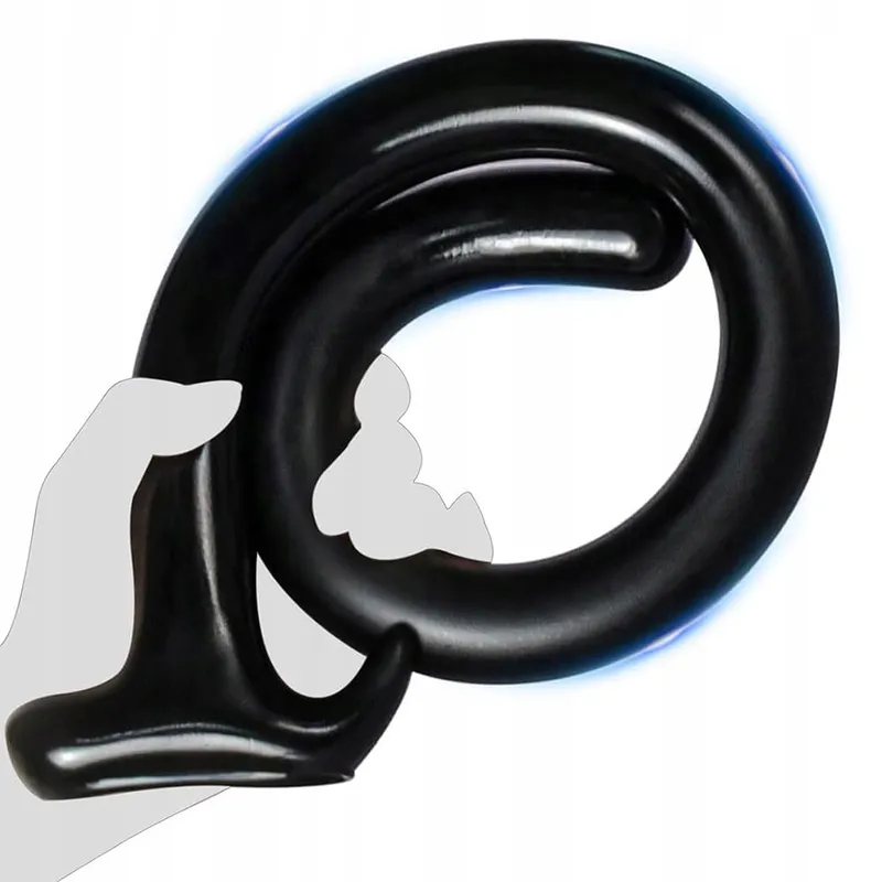 BDSMJOY Lange Anale Dildo 60cm Zwart Buttplug Koppels Vrouwen Mannen — foto 1