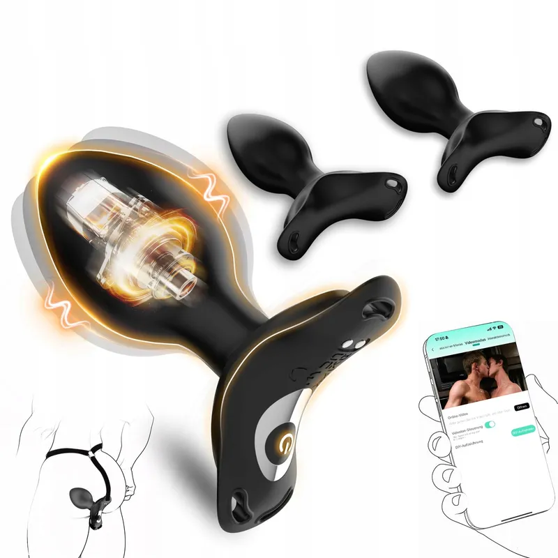 ANALPLUGS Set 3 Anale Vibrators Afstandsbediening Voor Paren — foto 8