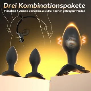 ANALPLUGS Set 3 Anale Vibrators Afstandsbediening Voor Paren — miniatuur 3