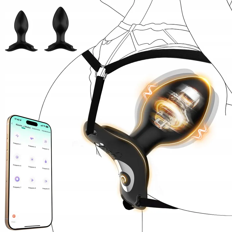 ANALPLUGS Set 3 Anale Vibrators Afstandsbediening Voor Paren — foto 9