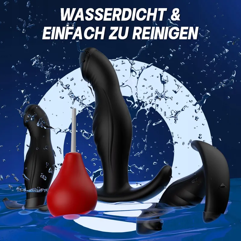 Anale Dildo Set 4 Buttplugs met Anale Douche Silicone Beginners — foto 7