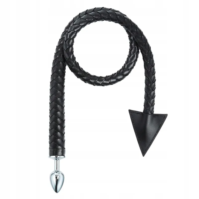 YILUQIFLY Metalen Anaalplug 108cm BDSM G-Punt Zwart — foto 9