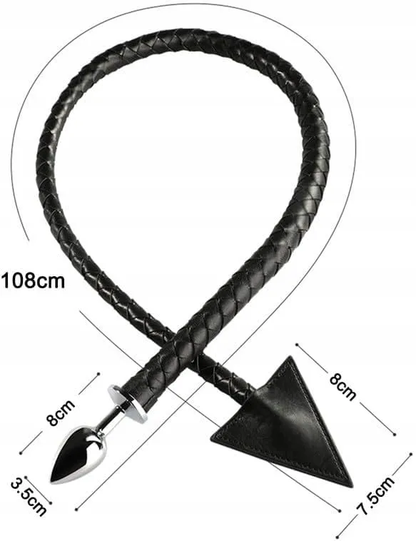 YILUQIFLY Metalen Anaalplug 108cm BDSM G-Punt Zwart — foto 2