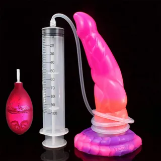 LZMYZ Realistische Lichtgevende Dildo Zuignap Siliconen Analplug