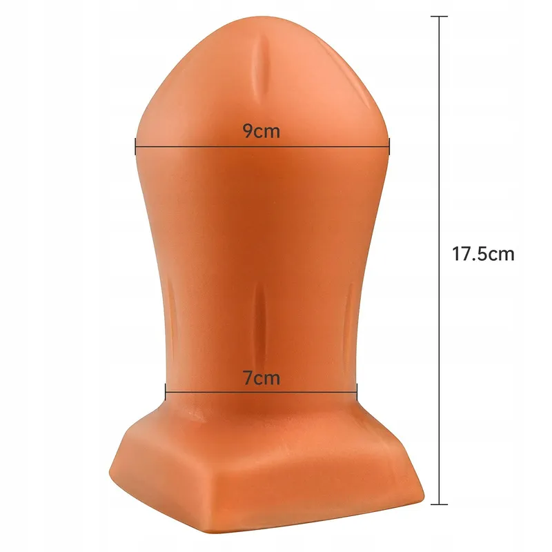 ROLUCK Gouden Grote Siliconen Anale Plug 17,5x9cm Set — foto 2