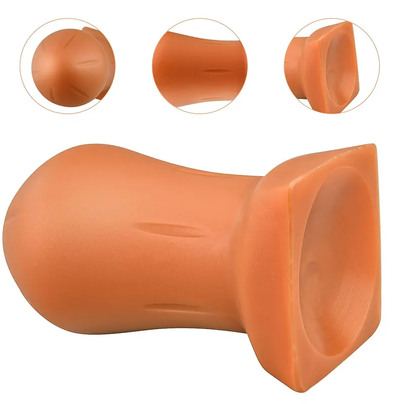 ROLUCK Gouden Grote Siliconen Anale Plug 17,5x9cm Set — foto 3