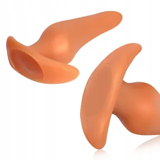 Gouden Anaalplug Siliconen met Veiligheidsbasis M — miniatuur 5