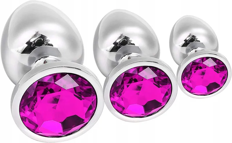 GREENPINECONE Metalen Anaalplug Set met Kristal — foto 4