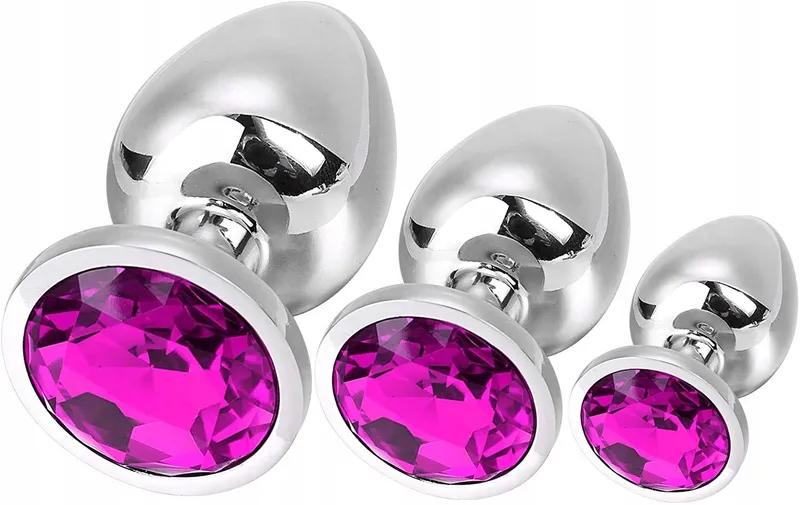 GREENPINECONE Metalen Anaalplug Set met Kristal — foto 8