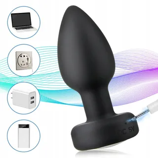LUMINOUS Vibrerende Anaalplug Gloeiende Basis Afstandsbediening — miniatuur 7