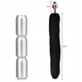 SXOVO Metalen Buttplug Vossenstaart BDSM Fetisj Cosplay — miniatuur 4