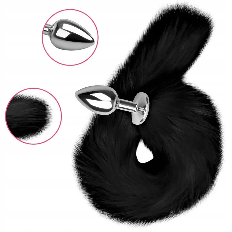 SXOVO Metalen Buttplug Vossenstaart BDSM Fetisj Cosplay — foto 2