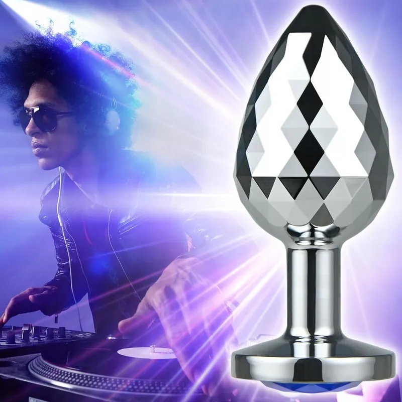 SXOVO Metalen Anaalplug met Diamant Prostaatmassage M — foto 4