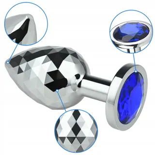 SXOVO Metalen Anaalplug met Diamant Prostaatmassage M — miniatuur 2