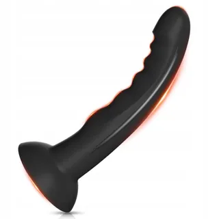 ANALPLUG Dildo Zwart met Zuignap Mannen Vrouwen L