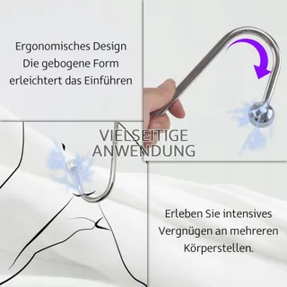 EDELSTAHL Trillende Anale Haken Set BDSM Voor Mannen En Vrouwen — miniatuur 3