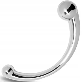 Metallic Anale Prostaat Plug Mannen Vrouwen 16cm 355g Zilver — miniatuur 4