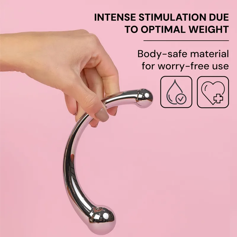 Metallic Anale Prostaat Plug Mannen Vrouwen 16cm 355g Zilver — foto 5